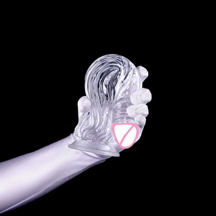 24-30CM Crystal Dildo Butt Plug Soft Suction Cup Simulation Dildos Pagoda Huge Animal Ass Massager Plug Dilator Women Sex Toys