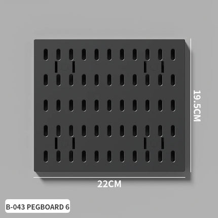 Home Study Storage Pegboard: Suitable for Displaying Figurines, Desk-Top Standing & Clip-On Storage for Furniture Items
