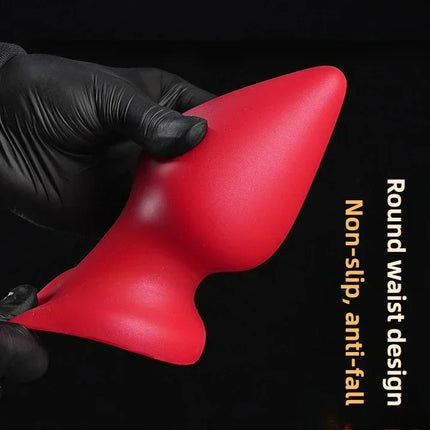 S-XXXL Huge Anal Plug Liquid Silicone Soft Conical Butt Plug Big Anal Dildos for Women Men G-spot /prostate Massage 18+ Sex Toys