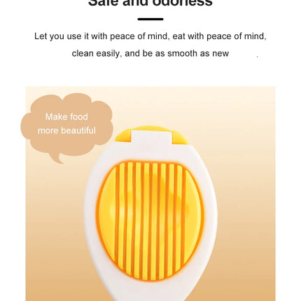 1pc Stainless Steel Multi-purpose Egg Cutter Light and Convenient Creative Egg Slicer Egg Divider Kitchen Accessory