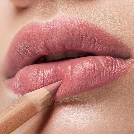 6Pcs Lipliner Set Ultra Fine Wood Lip Liner Set - Velvety Silky Waterproof Matte Long-Lasting 18 Colors Lip Makeup