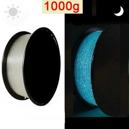 Glow In The Dark Filament PLA 1.75mm 1kg 500g 250g 3D Printer Material Luminous PLA Filament Starry Sky Blue Green High Speed