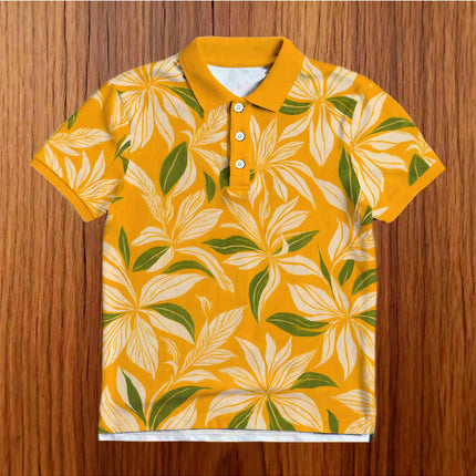 Large Men's Shirt Summer Breathable Elastic Short Sleeved Geometric Printed Casual Shirt Valentine's Day Boyfriend