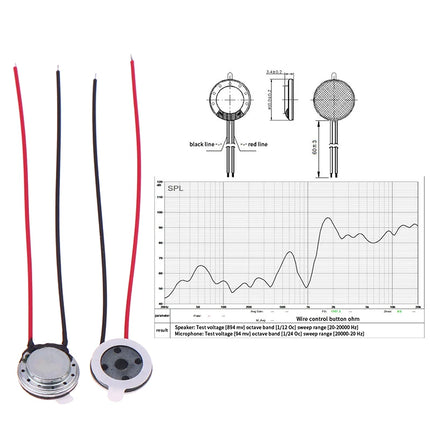 5/10Pcs 8 Ohm 0.5/1W Round Speaker 10mm Mini Ultra-thin Loudspeaker Horn For Mobile Phone Computer DIY Repair