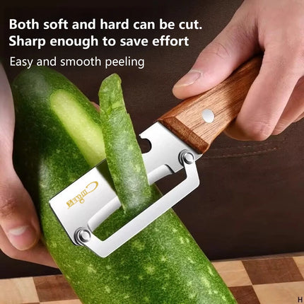 Stainless Steel Vegetable Peeler with Ergonomic Handle and Bottle Opener Multi Function Fruit Peelers Potato Home Kitchen Tools