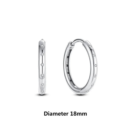 New 2026 Original 925 Sterling Silver Earrings For Women Piercing Hoop Love Heart Earings Rose Gold Wedding Gift Luxury Jewelry