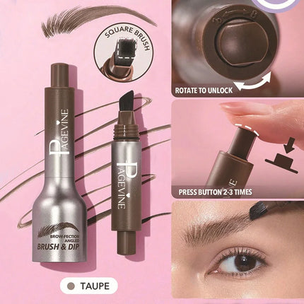 Eyebrow Pencil Angled Brush Quick Drying Angled Eye Brow Brush Waterproof Multifunctional Usage Hair-like Strokes Eyebrow Tint