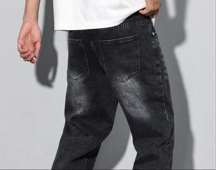 Best-selling black skinny jeans for men, with American design, suitable for all seasons