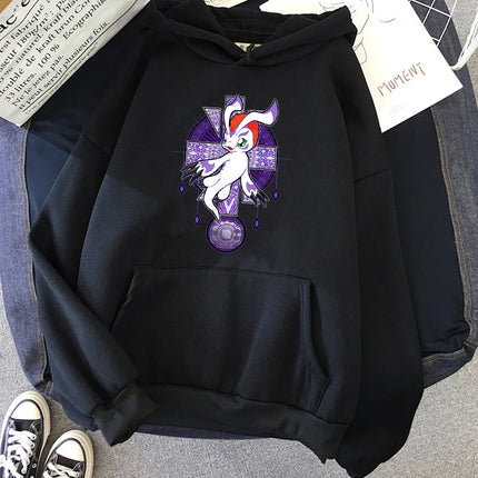 digimon hoodies men long sleeve top graphic y2k aesthetic sweatshirts men Korean style tracksuit