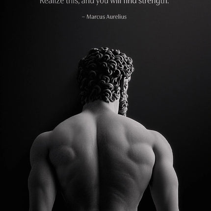 Alexander the Great Quote Motivational Wall Art Spartan Warrior Canvas Ancient Greek Poster Bronze Statue Sculpture Room Decor