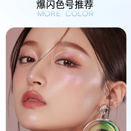 Romantic Beauty Iluminador Maquillaje Chameleon Highlighter Eye Palette High gloss Powder Body and Face Pearl Brightening