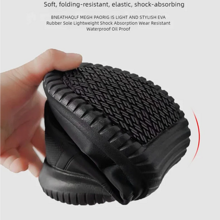 Chef shoes four season soft-sole anti-slip oil-proof waterproof portable kitchen work shoes fashion plus size casual men's shoes