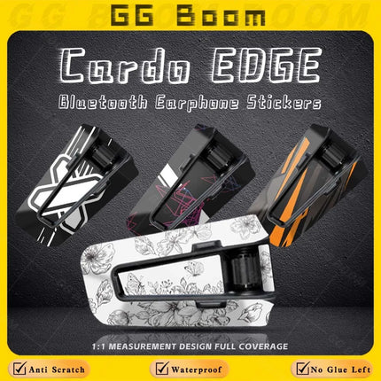 For Cardo EDGE cardo edge Motorcycle Bluetooth Headset Sticker Earphone Protection Decals Scratch-Resistant Waterproof