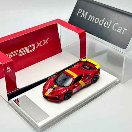 DMH 1:64 SF90 XX Stradale Le Mans Convertible Removable Top Alloy Diecast Model Car Collectible Gift