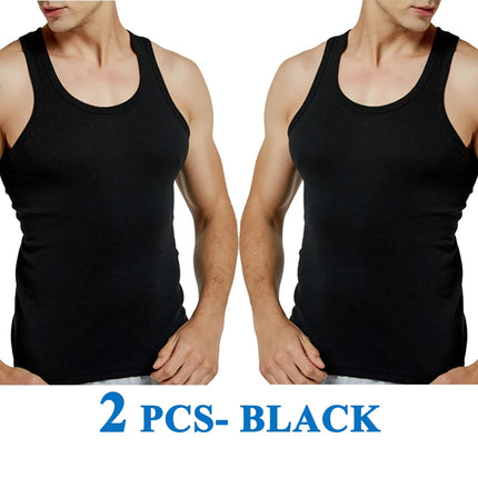Tank Tops Men 100% Cotton Running Vest Fitness Cool Top Gym Sport Slim Colorful Outdoor Casual Undershirt Male Gift 7 Colors