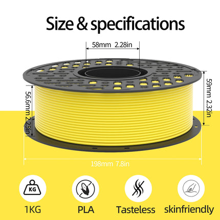 CaiLab PETG 3D printing filament 1.75mm high speed printing no clogging 1kg spool FDM printers suitable for fast
