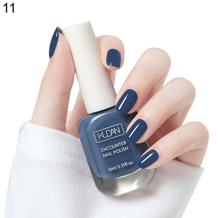 16 Colors Water-Based Nail Polish Set 10ml Nude Red Pink Peel-Off Air-Dry Nail Art Polish Kit Manicure No Need Lamp