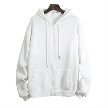 Loose-Fit Hooded Sweatshirt Women's Clothing Autumn Winter Plus Size Zip-Up Cardigan Top Wholesale Foreign Trade