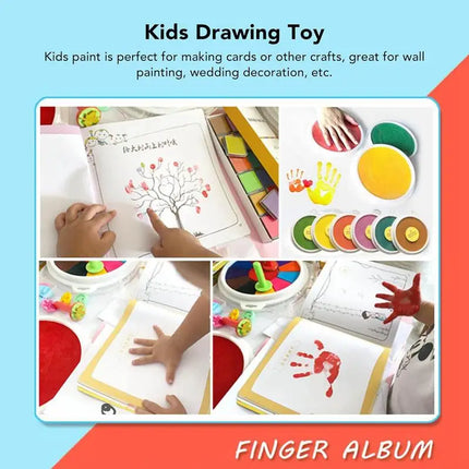 Finger Painting Pad Funny Painting Toys For Kids Kids Finger Painting Kit And Book With Educational Activities For Boys Girls