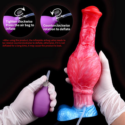 NNSX Inflatable Knot Anal Plug Expandable Butt Plug Silicone Massager Sex Toys for Women Men Squirting Horse Dildo Anal Dildo