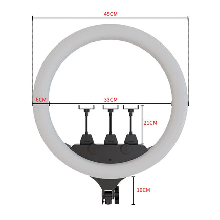 SH Ring Light 18inch Kit 36W 6500K Professional LED Control Stand Phone Holder Tube  Bag for Tattoo Lash Extension Barber Light