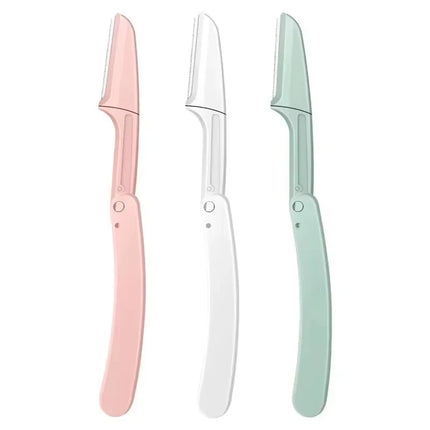 1/3-Piece Folding Facial Shaver, Facial Eyebrow Trimmer, Eyebrow Razor, Anti-Scratch Razor, Makeup Tools, Unisex Facial Razor