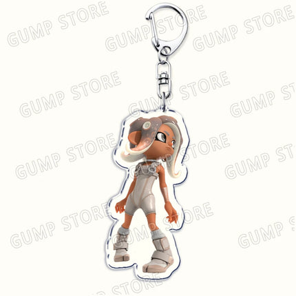 Popular Video Game Keychains for Accessories Bag Keyrings Marina Ida Inklings Pearl Houzuki Marie Octoling Jewelry Gamer Gifts