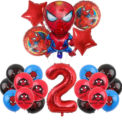Spiderman Birthday Decor Superhero Theme Spider Birthday Party Decorations Paper Napkins Background Balloons Kids Party Supplies