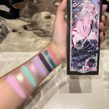 Narimi 10 Color Highly Pigmented Eyeshadow Palette Matte Shimmer Easy Halo-dye Eye Shadow Long Lasting Natural Colors Eye Makeup