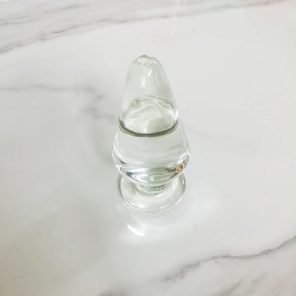 Anal Plugs Large 6CM Glass Transparent Vaginal Dilation Masturbator