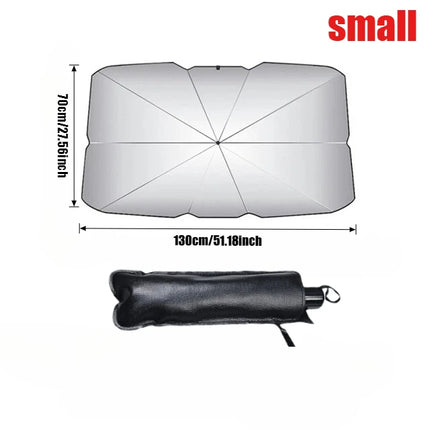 Summer car front windshield sunshade, silver coated sunshade, in car sun protection and cooling sunshade