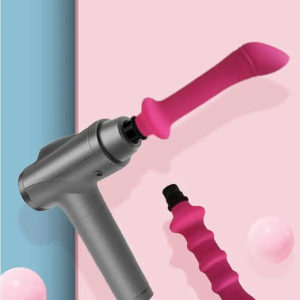 1 Pc Threaded Silicone Fascia Gun Massage Head With 3 Sizes Of Connectors, 12-13mm/15-16mm/18-19mm, Fascia Gun Massage dildo