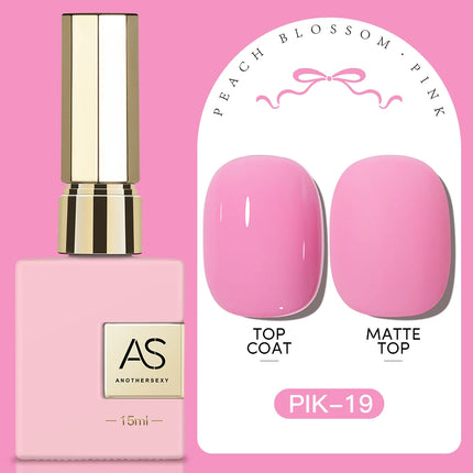 AS 15ml Pink Glass Bead Cat Magnetic Gel Nail Polish Spring Jelly Crystal Semi Permanent Moonlight Soak Off Manicure Varnish Gel