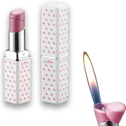 Windproof Cute Lipstick Inflatable Lighter Portable Mini Butane Lightweight Cigarette Accessories Women Fashion Gift Lipstick