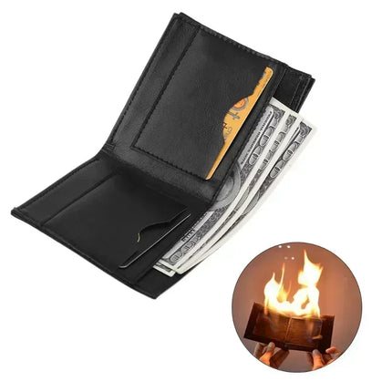 Fire Wallet Magic Flame Big Fire Wallets Oil Open Flame Lighters Smoking Accessories Cool Gadgets Men's Gift