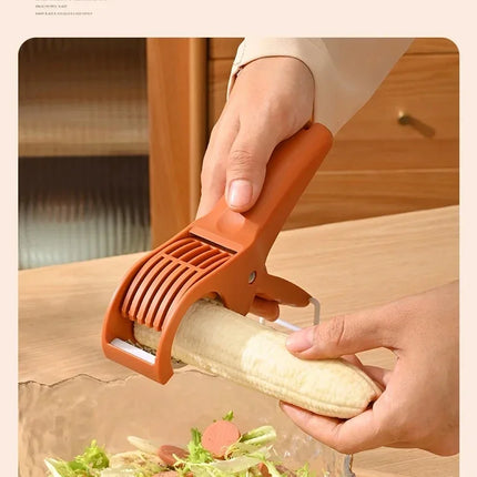 Kitchen Stainless Steel Vegetable and Fruit Slicer Multi functional Vegetable Salad Fruit Slicer Portable Kitchen Tool Scallion