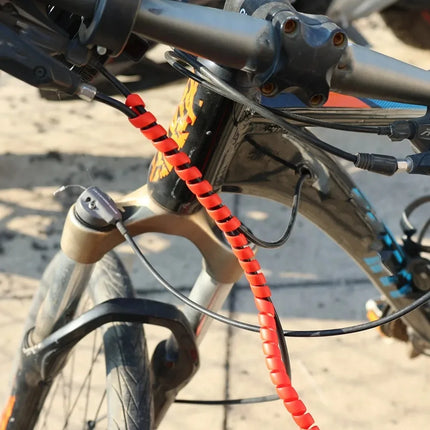 1M Spiral Cable Protector Wire Harness Tube Anti Wear Protective Sleeve for Motorcycle E-Bike Electric Scooter Line Organizer