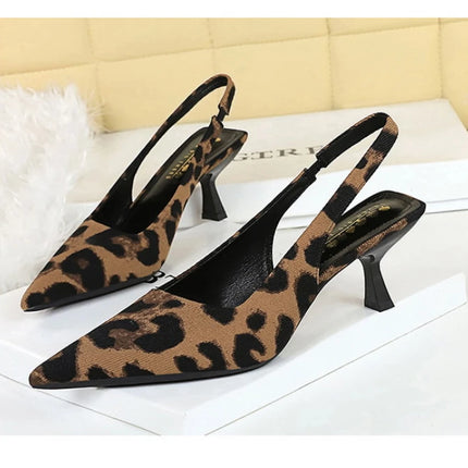 Banquet High Heels For Women Simple Slim Heels With Empty Pointed Toe Shoes With Tripping Temperament Fashionable Women's Shoes