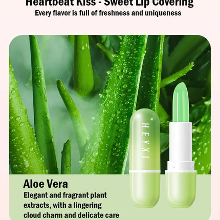 3pcs/Set Fruits Lip Balm Sets Temperature Color Change Moisturizing Nourishing Hydrating Lipstick Kits Lips Skin Care Products