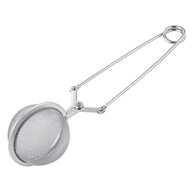 1PC Creative Stainless Steel Tea Ball Infuser Filter Squeeze Leaves Herb Mesh Strainer Tea Infuser Reusable Teapot Gadgets