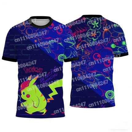 2026 New Pokemon Mew T-Shirts Cute Mythical Pokemon Print Short Sleeve Tees Unisex Couple Tops Summer Streetwear for Kids Adults
