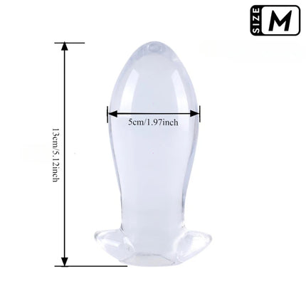 Transparent Huge Soft Anal Plug Big Butt Sex Toys for Men Women 18 Gay Masturbation Prostate Stimulation Massager Thick Expander