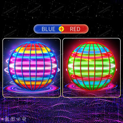 RC Magic Flying Ball Boomerang Fly Nova Orb Pro Mini Drone Hover Ball with LED Lights Flying Spinner Toy for Kids Christmas Gift