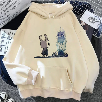 Hollow Knight Hoodies Men Korea Ulzzang Grunge Y2k Aesthetic Fmale Autumn and Winter Pullover Hoddies Graphic Streetwear