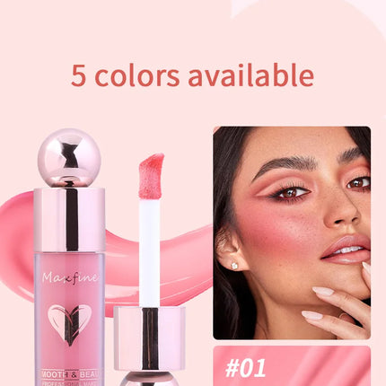 Highly Pigmented Matte Liquid Blush Long Lasting Non Fading Smooth Festival Stage Makeup Blush