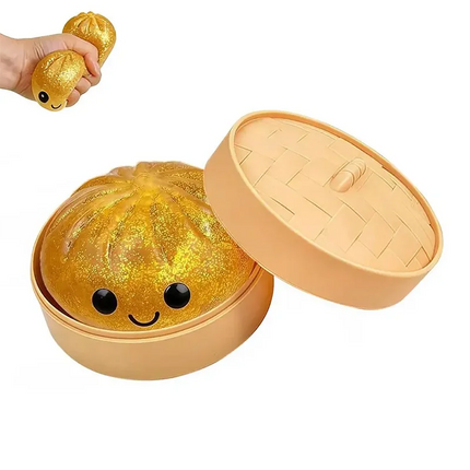 Mystery Dumpling Toy Squishy Glitter Dumpling Pressure Ball Slow Rebound Soft Pinch Decompression Office Home Squeeze Toy XMAS