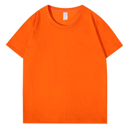 100% Cotton T-shirt Custom Logo Print Image Men and Women Clothes Diy Enterprise Embroidery Team Culture Short Sleeved Tops