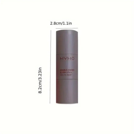 -Blush Stick Double-ended Expansive Color Natural Long Lasting Matte Makeup Monochrome Creamy Rouge Blush Stick