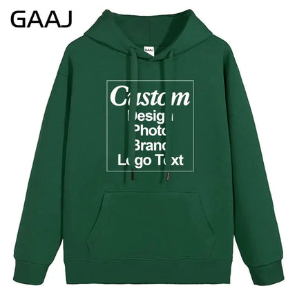 High Quality Custom Hoodie Cotton Sweatshirt Print Embroidery Brand Logo Text Photo Design Men Women Famliy Team Clothing 300g