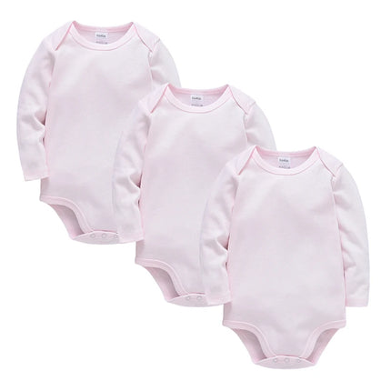 1/3 Pcs KAVKAS Baby Clothing Rompers Boys 100% Cotton Plain Bodysuit Girls Blank Muslin Jumpsuit 0-24 Months